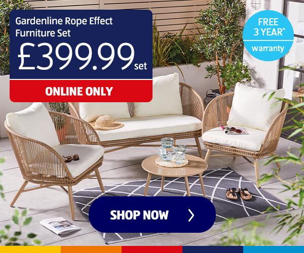 Gardenline Rope Effect Furniture Set