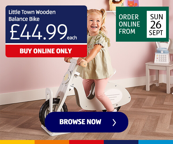 Little Town Wooden Balance Bike