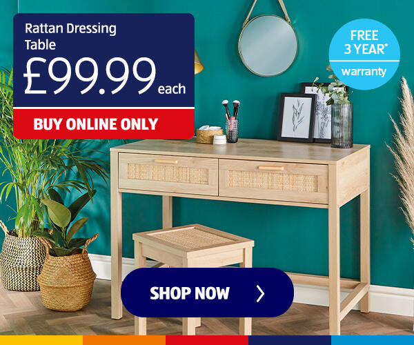 Rattan Dressing Table - Shop Now