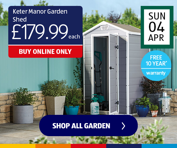 Keter Manor Garden Shed - Shop Now