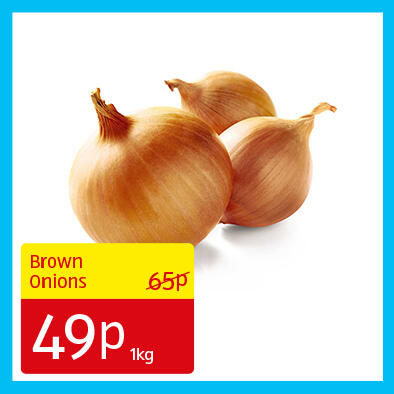 Brown Onions - 49p 1kg