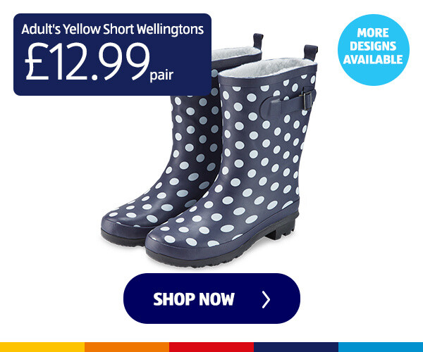 Adult's Yellow Short Wellingtons