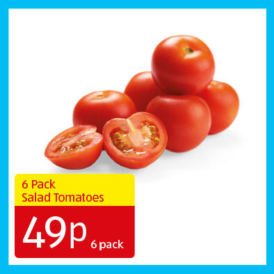 6 Pack Salad Tomatoes - 49p 6 pack