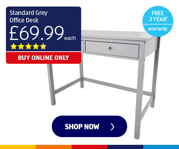 Standard Grey Office Desk - Shop Now