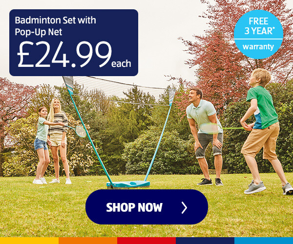 Badminton Set with Pop-Up Net