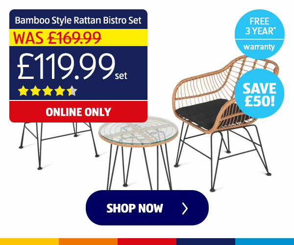 Bamboo Style Rattan Bistro Set