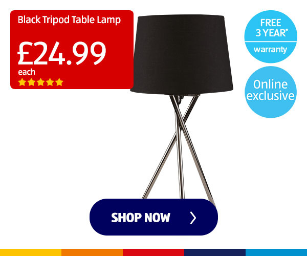 Black Tripod Table Lamp – Shop Now