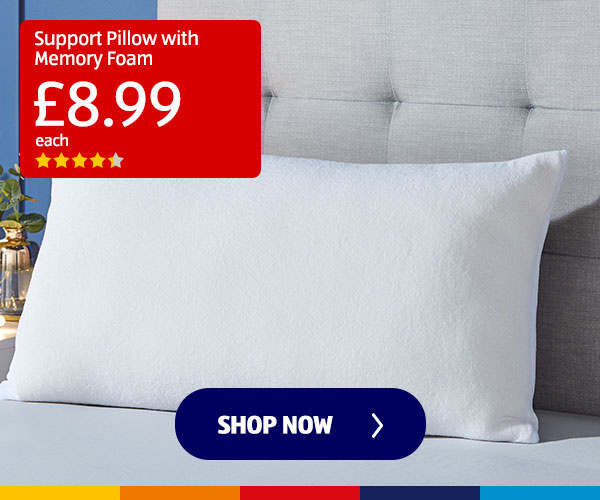 Support Pillow with Memory Foam- Shop Now