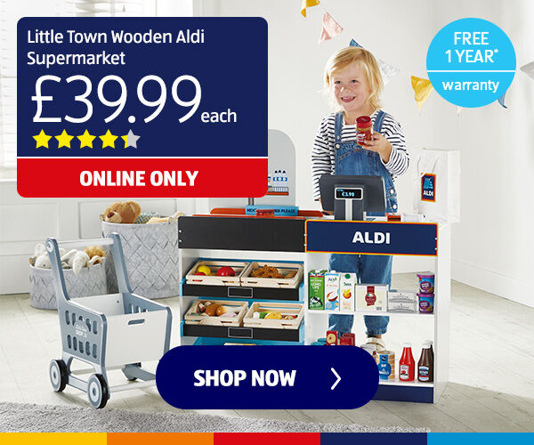 Little Town Wooden Aldi Supermarket