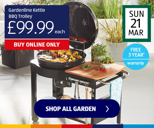 Gardenline Kettle Trolley BBQ - Shop Now