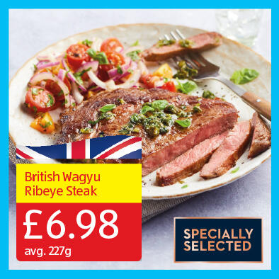 British Wagyu Ribeye Steak - 6.98 avg. 227g