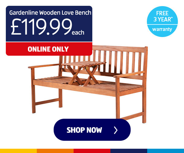 Gardenline Wooden Love Bench