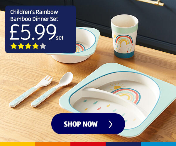 Children's Rainbow Bamboo Dinner Set - Shop Now