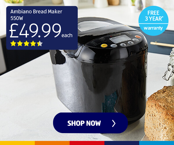 Ambiano Bread Maker 550W - Shop Now