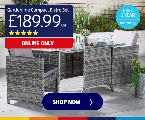 Gardenline Compact Bistro Set