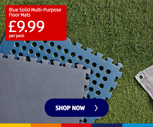 Blue Solid Multi-Purpose Floor Mats - Shop Now