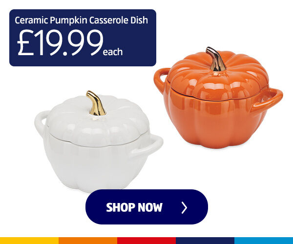 Ceramic Pumpkin Casserole Dish