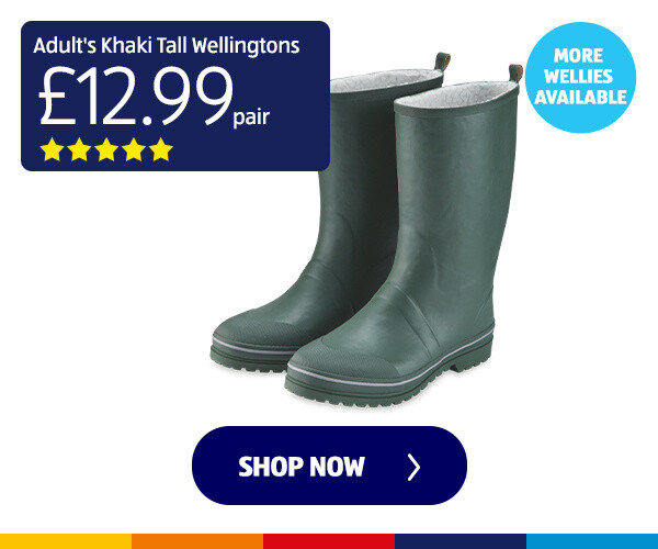 Adult's Khaki Tall Wellingtons