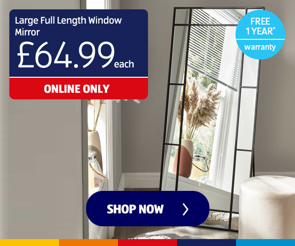 Large Full Length Window Mirror