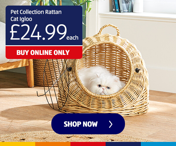 Pet Collection Rattan Cat Igloo - Shop Now