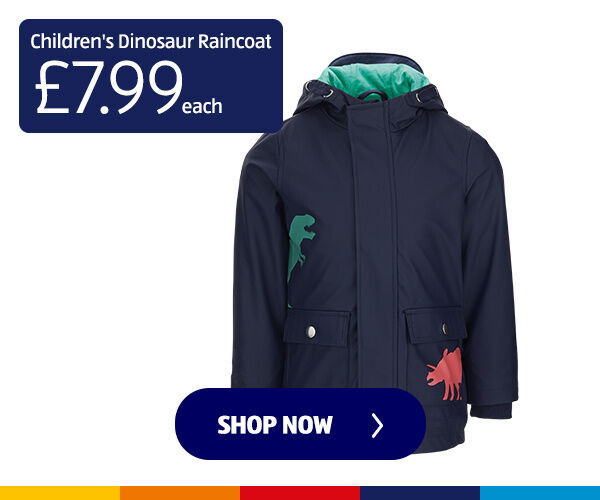Children's Dinosaur Raincoat