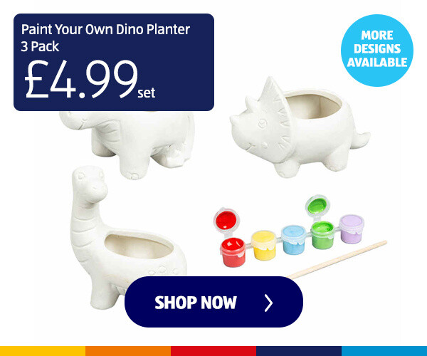 Paint Your Own Dino Planter 3 Pack