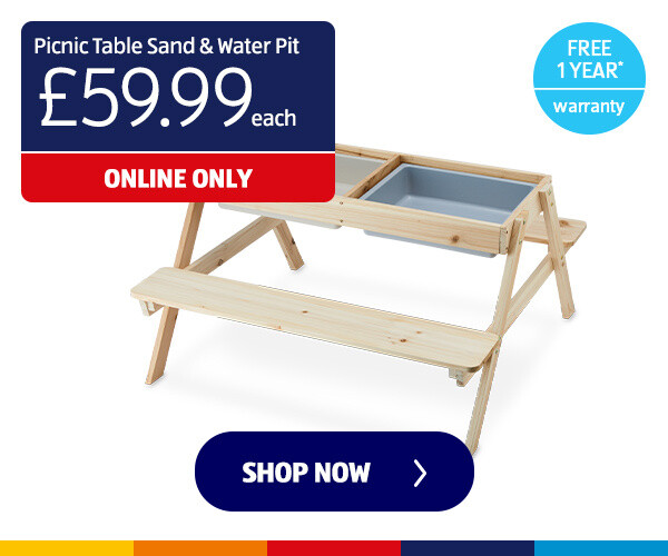 Picnic Table Sand & Water Pit