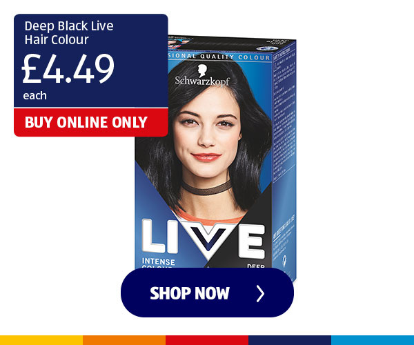 Deep Black Live Hair Colour - Shop Now