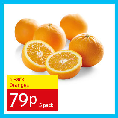 5 Pack Oranges - 79p 5 pack