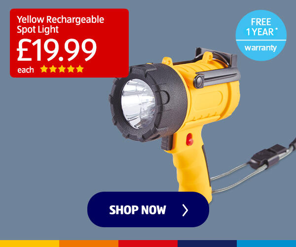 Yellow Rechargeable Spot Light - Shop Now