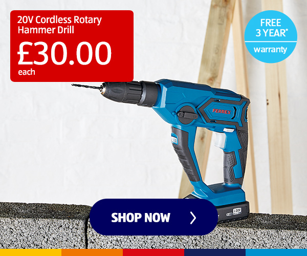 20V Cordless Rotary Hammer Drill - Shop Now