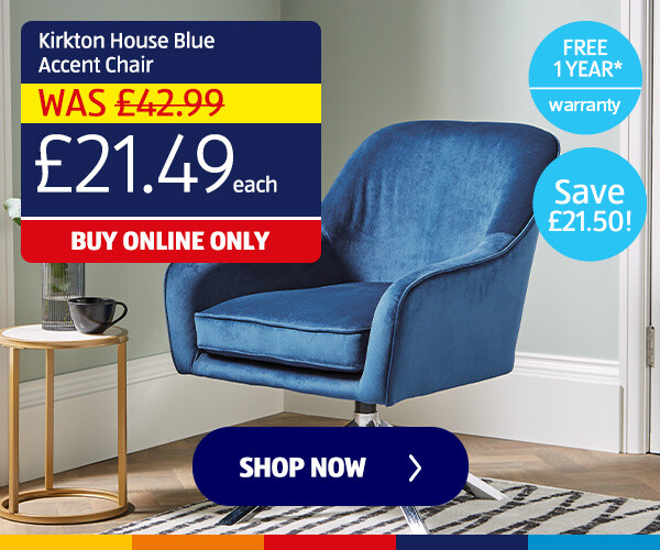 Kirkton House Blue Accent Chair