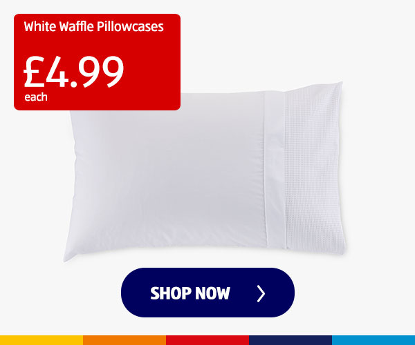 White Waffle Pillowcases - Shop Now