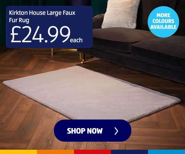 Kirkton House Large Faux Fur Rug