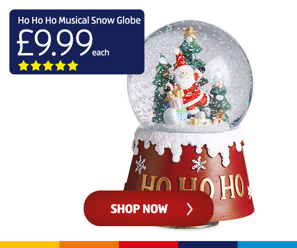 Ho Ho Ho Musical Snow Globe