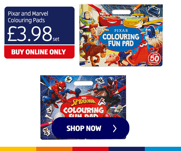 Pixar and Marvel Colouring Pads - Shop Now