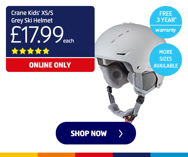 Crane Kids' XS/S Grey Ski Helmet