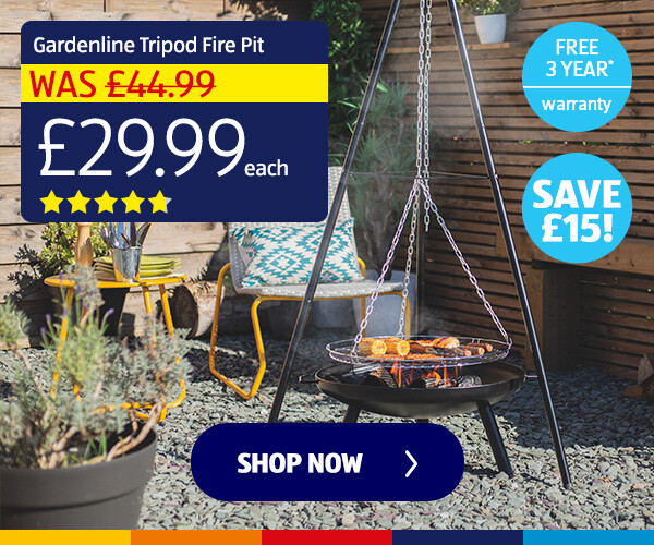 Gardenline Tripod Fire Pit