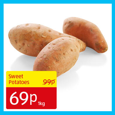 Sweet Potatoes - 69p 1kg