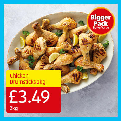 Chicken Drumsticks 2kg - 3.49 2kg