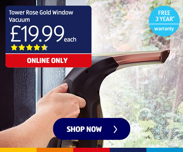 Tower Rose Gold Window Vacuum
