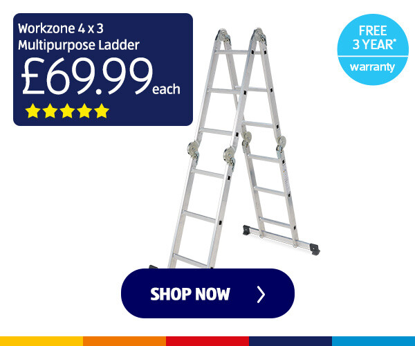 Workzone 4 x 3 Multipurpose Ladder