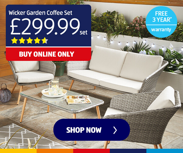 Wicker Garden Coffee Set