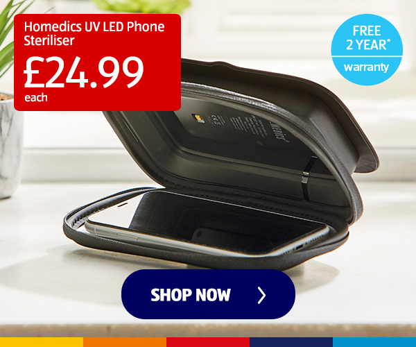 Homedics UV LED Phone Steriliser - Shop Now