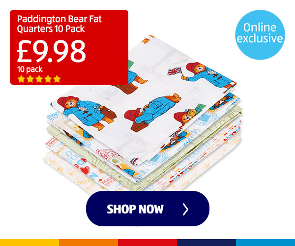 Paddington Bear Fat Quarters 10 Pack - Shop Now