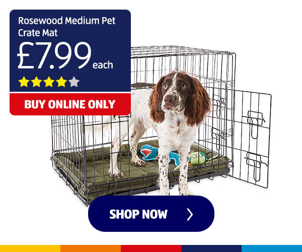 Rosewood Medium Pet Crate Mat - Shop Now