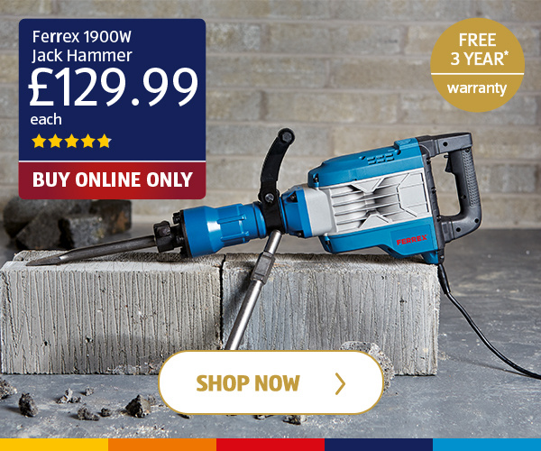 Ferrex 1900W Demolition Breaker - Shop Now