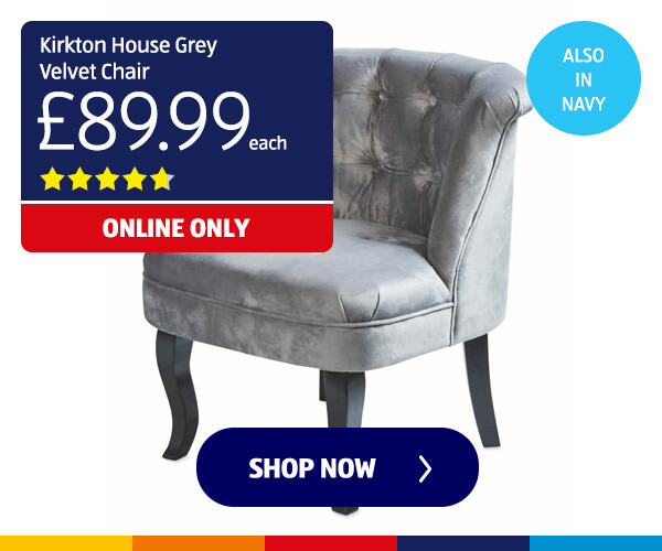 Kirkton House Grey Velvet Chair