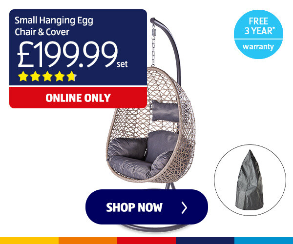 Gardenline Hanging Egg Chair & Cover