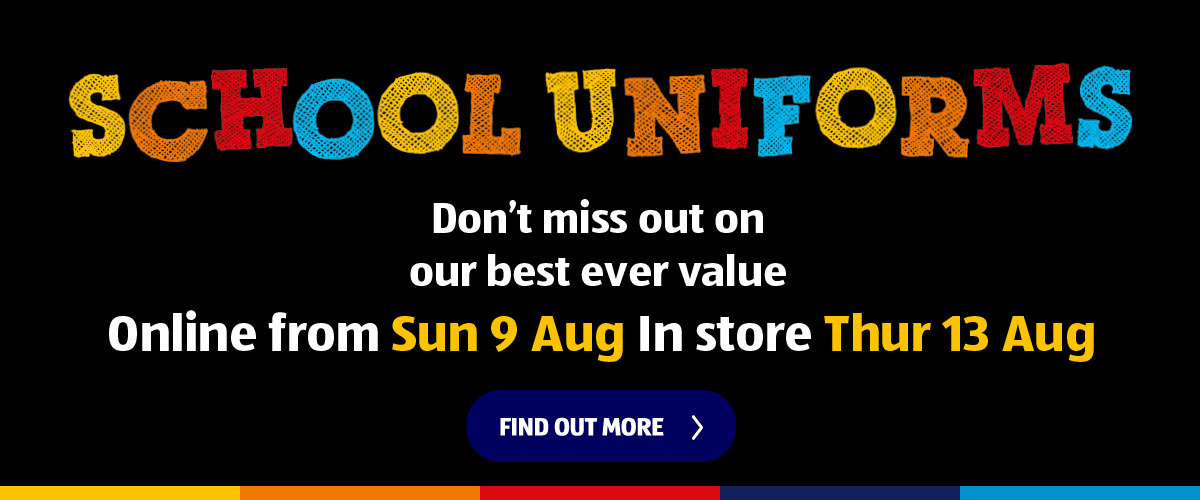 School Uniforms Online from Sun 9th Aug